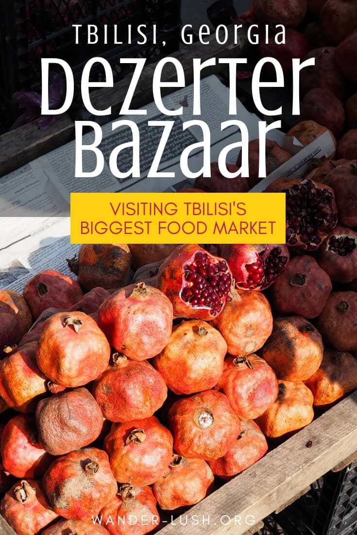 Visiting #Tbilisi in #Georgia? Don't miss the Dezerter Bazaar. The biggest Tbilisi #market is a wonderland of fresh produce, pickles, cheese, and other Georgian delicacies!