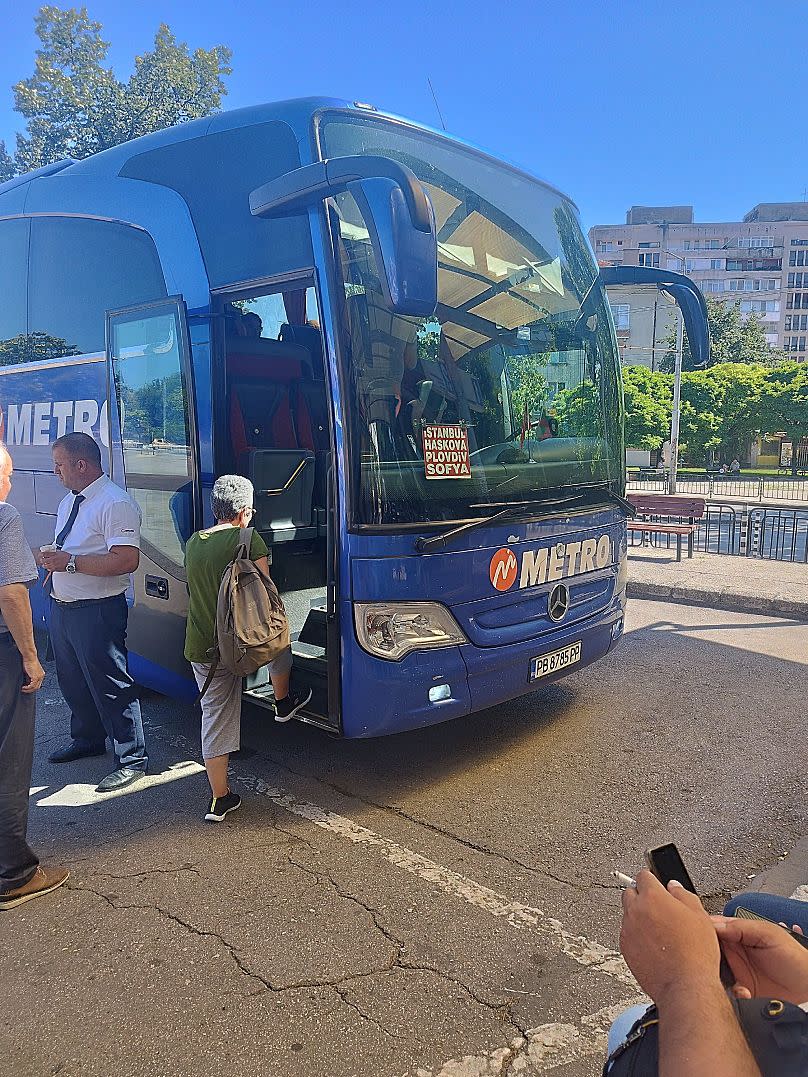 The final bus Eleanor caught from Plovdiv in Bulgaria to Istanbul.