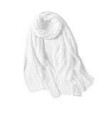 Jeelow Cotton Feel Scarf Shawl Wrap Soft Lightweight Scarves And Wraps For Men Women