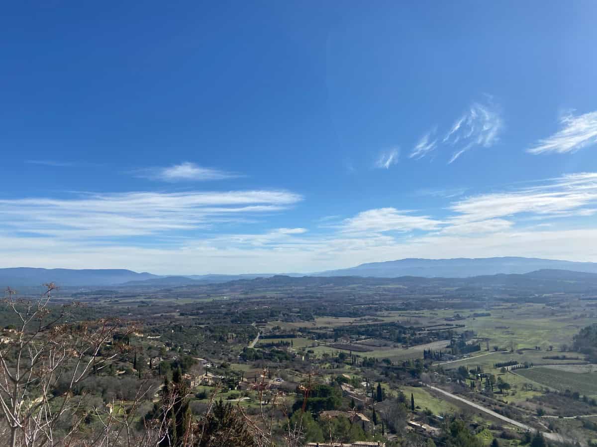 View of the Luberon Valley, Provence, France