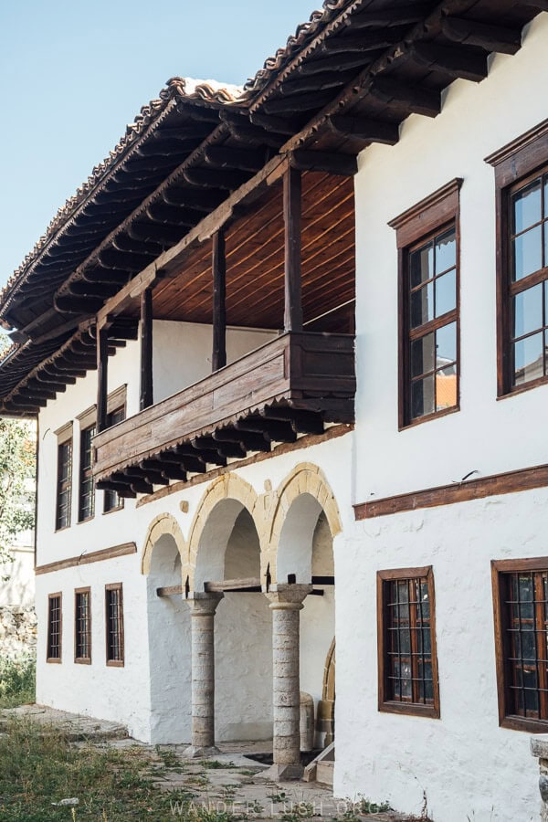 An Ottoman style mansion house in Korca, Albania.