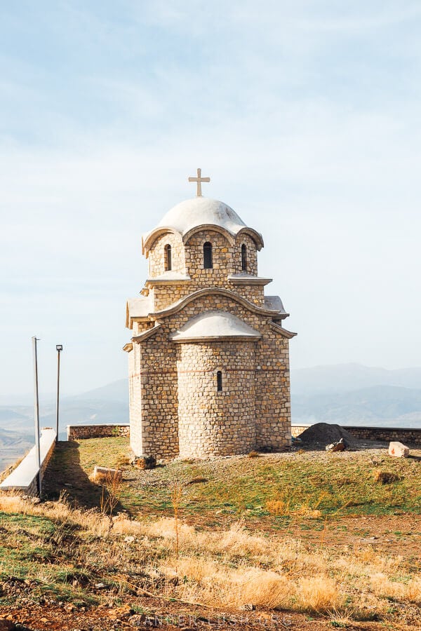 St Elias Church on Morava Hill outside Korca.