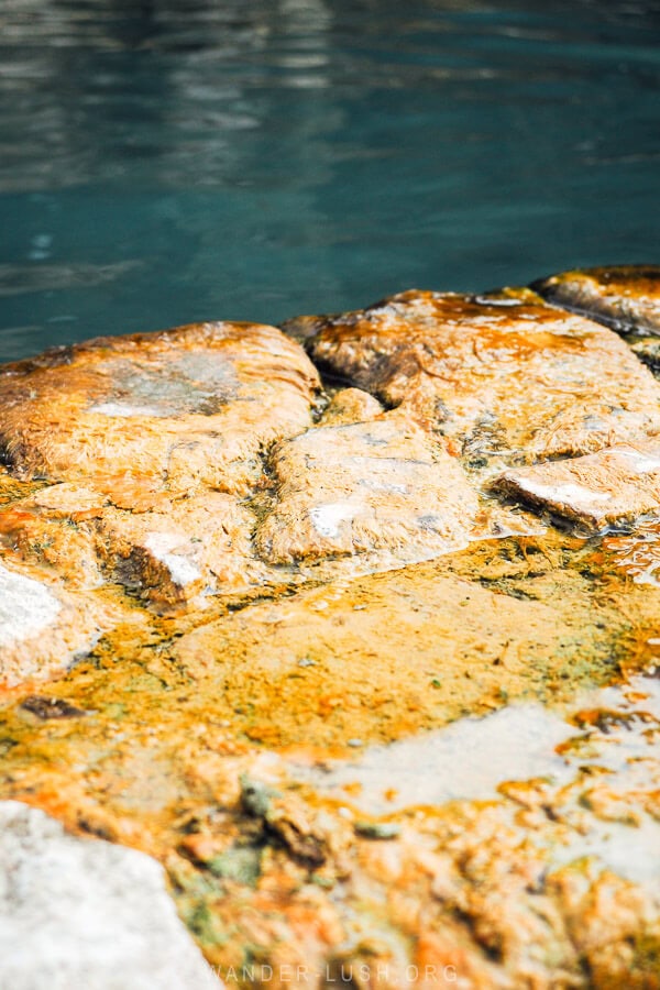 A natural pool at the Benja Thermal Baths.