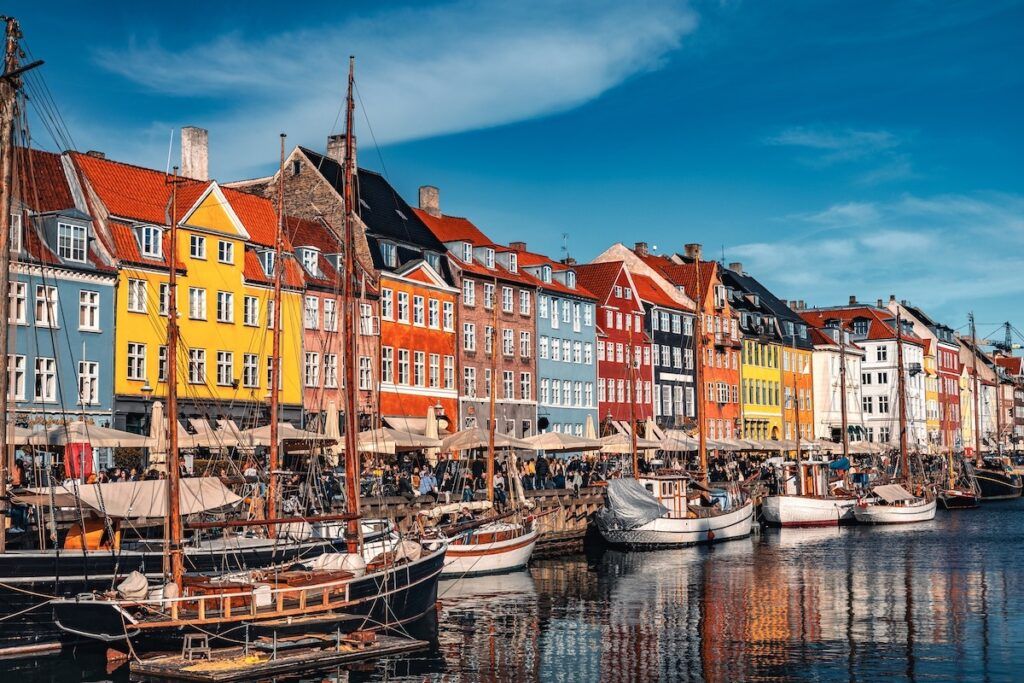 Colorful houses in Copenhagen