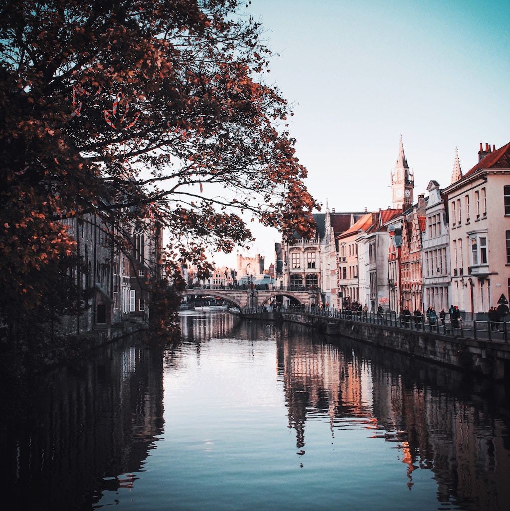 Ghent, Belgium in the fall