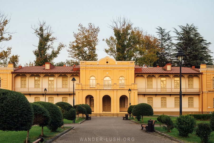 The golden palace of Niko Dadiani in Zugdidi, Georgia.