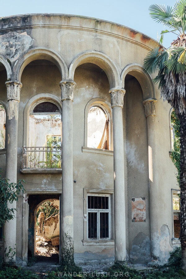 A Soviet-era building in Ingiri near Zugdidi.