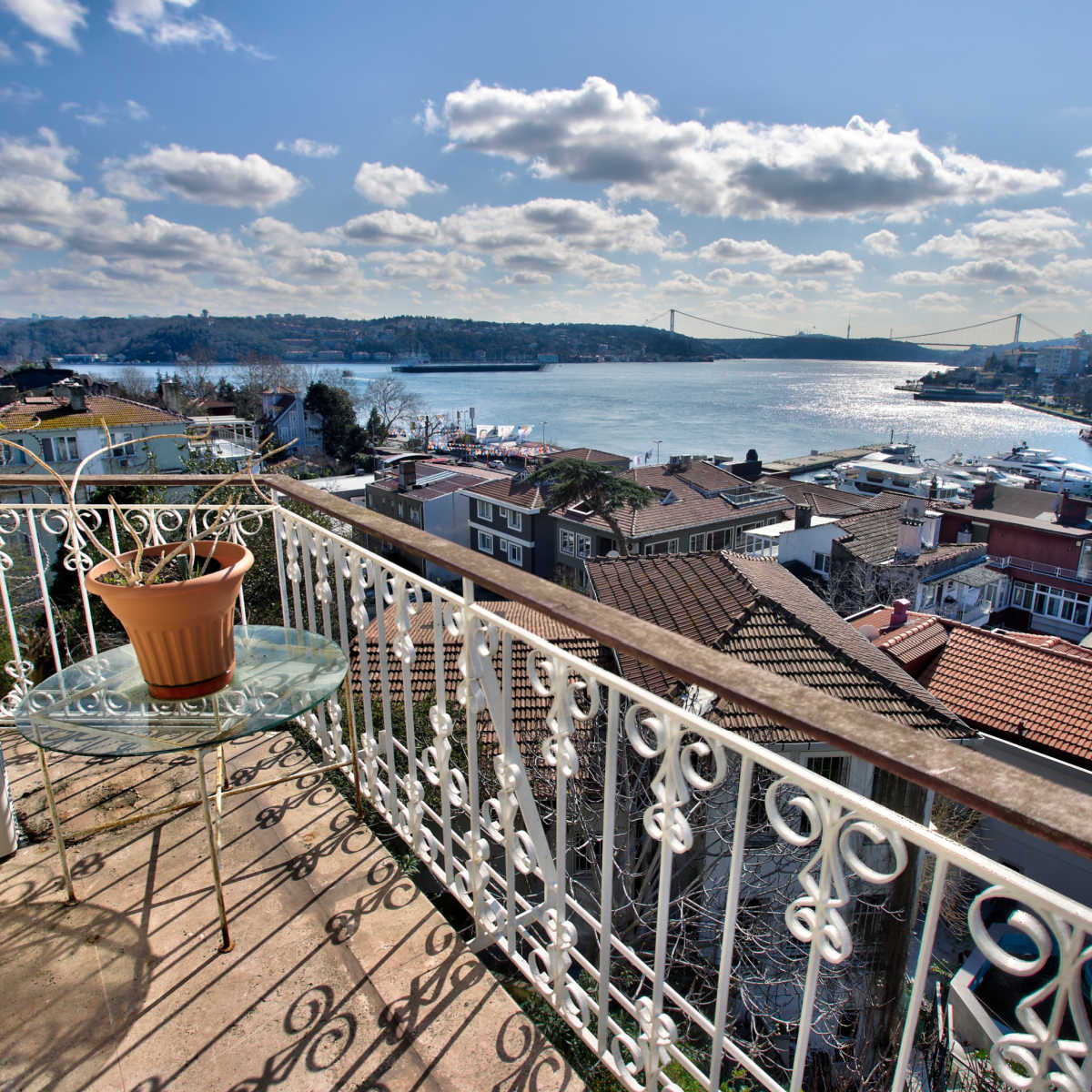 View from a hotel room in Istanbul, Turkey