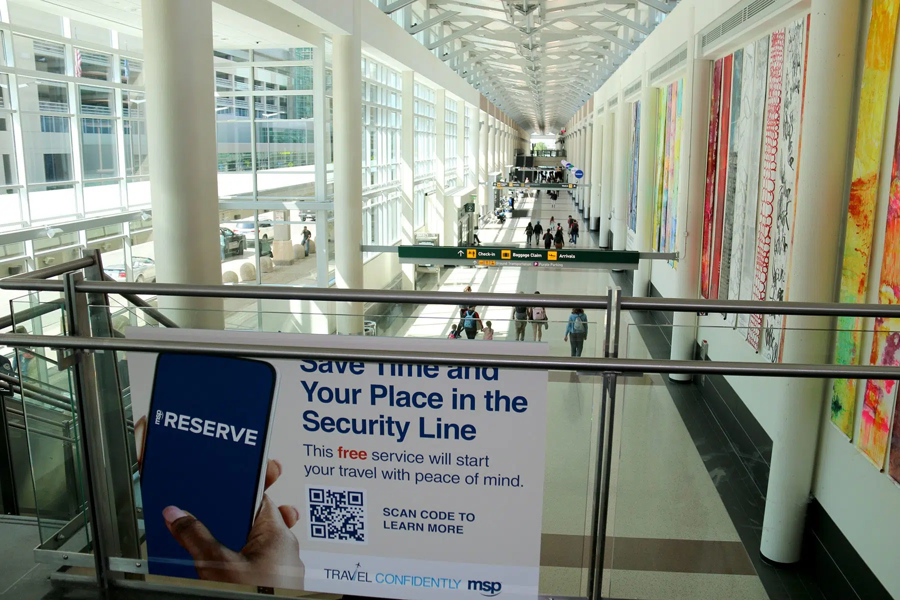 MSP Reserve signage at MSP Airport