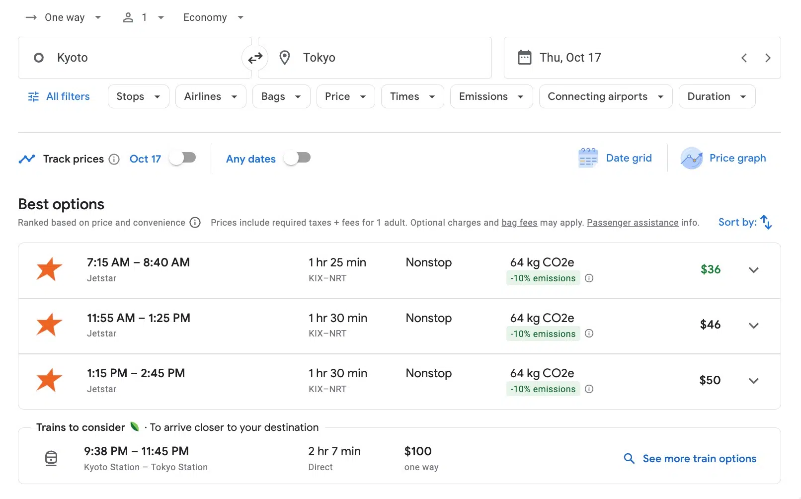 japan google flights