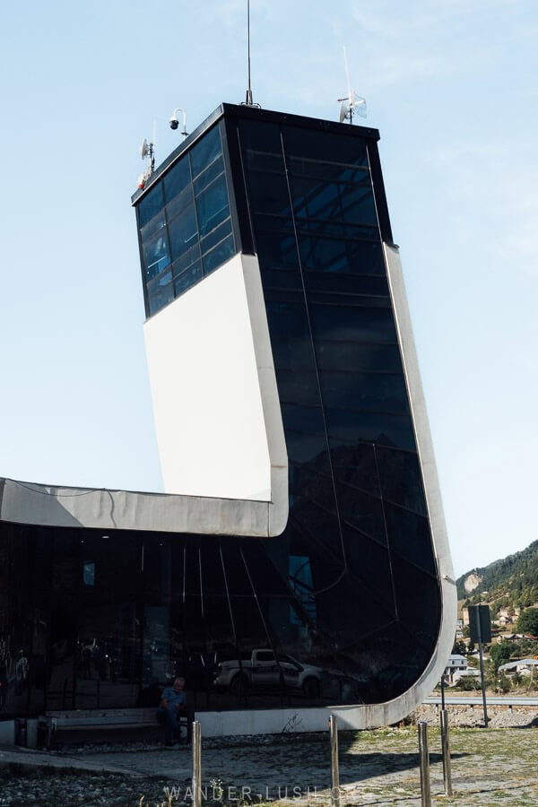 Modern architecture at Mestia Airport.