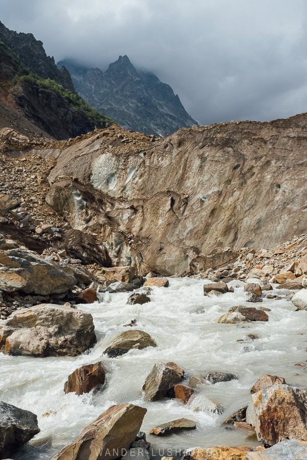 Chalaadi Glacier near Mestia.