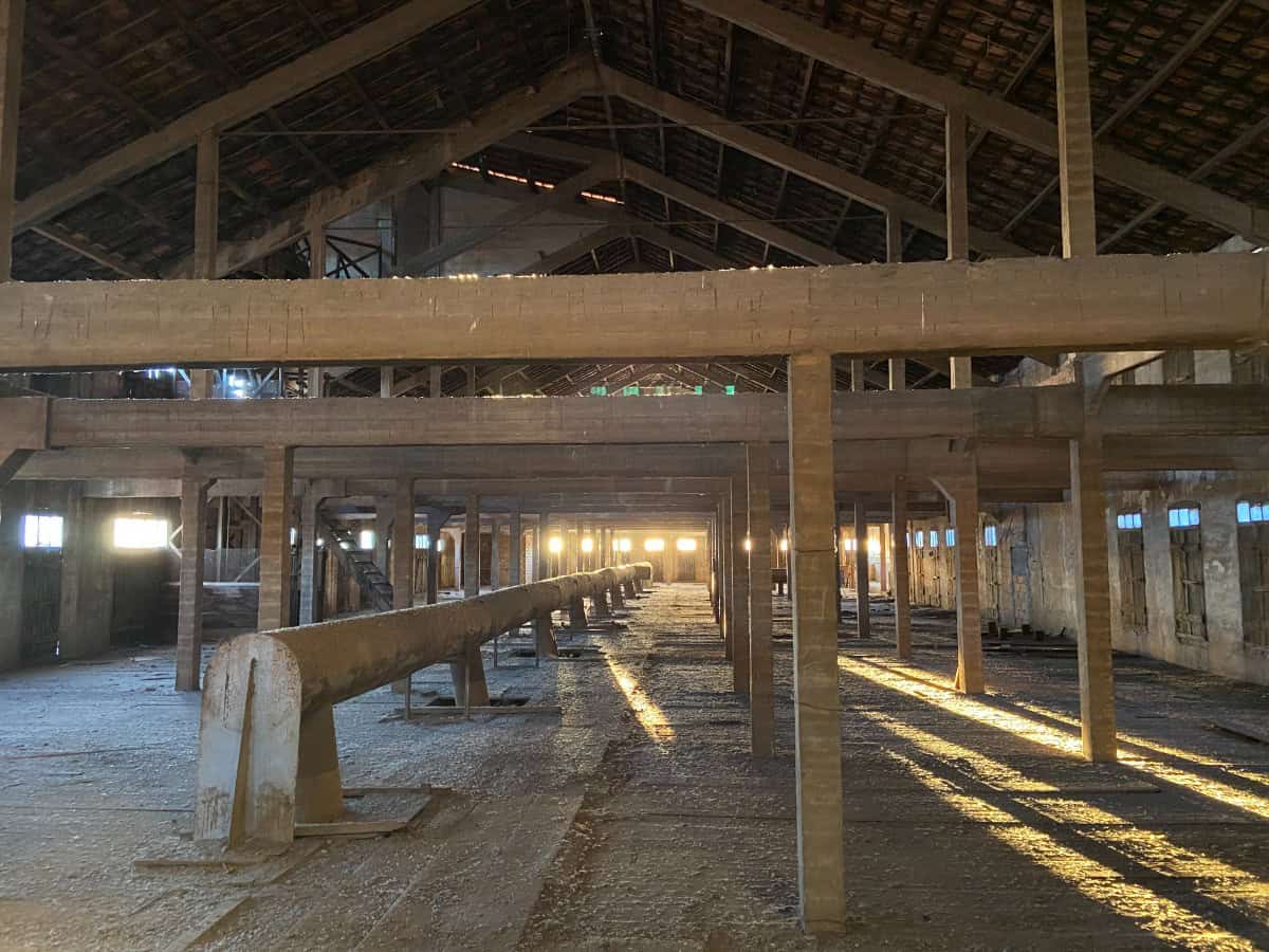 Upper barracks where people would sleep at Camp des Milles, France