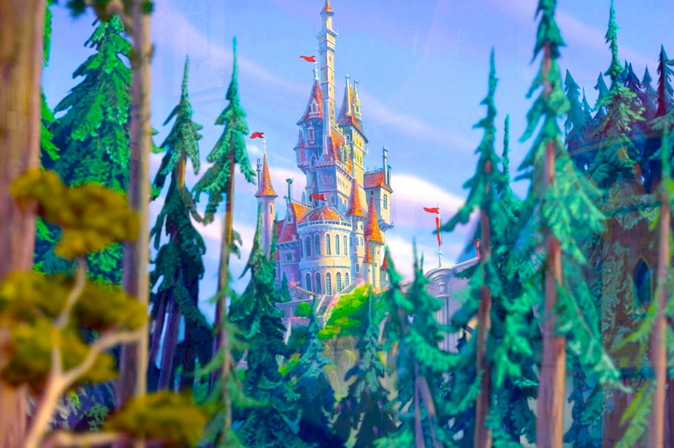 disney beauty and the beast castle