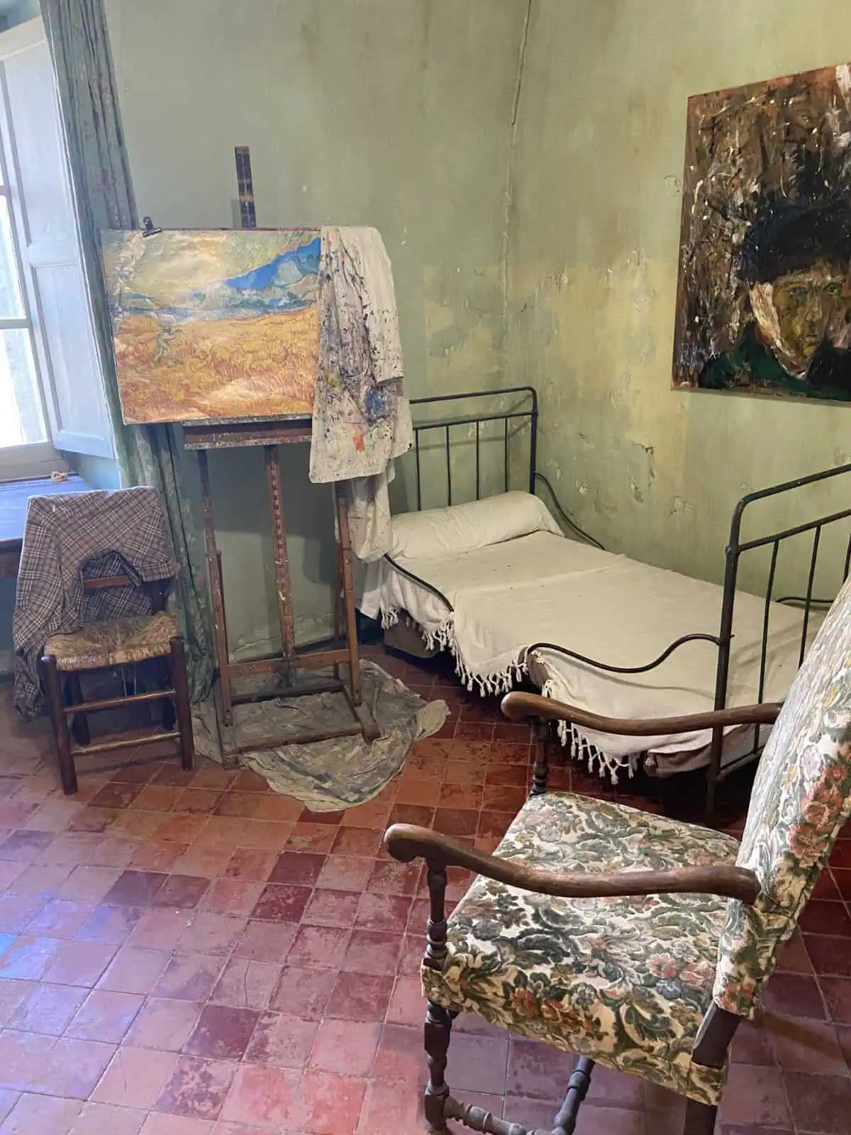 Van Gogh's room in Monastery Saint Paul de Mausole, Saint Remy, Provence, France