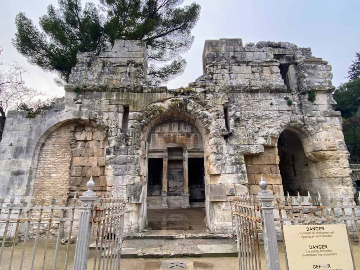 Temple of Diana at Les Jardins de la Fontaine, Nimes, France