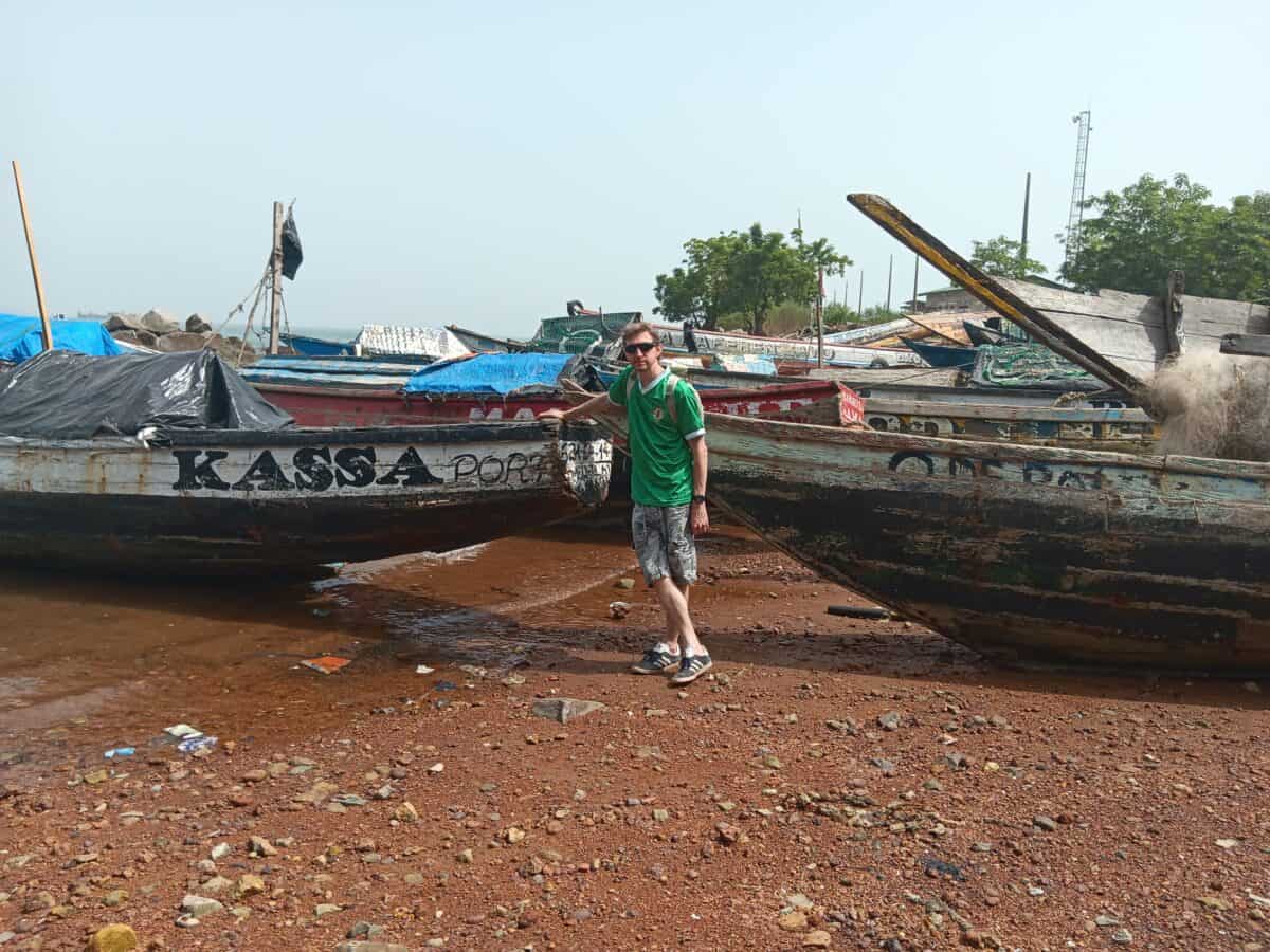 Jonny Blair Backpacking Kassa Island in Guinea