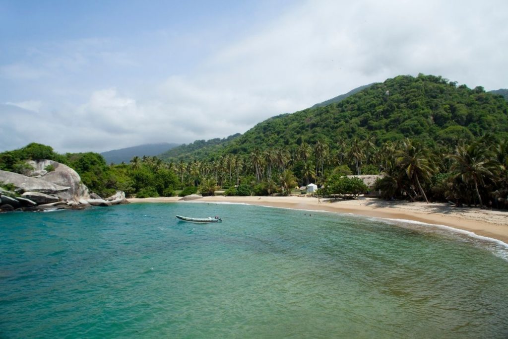 beach in Parque Nacional Natural Tayrona