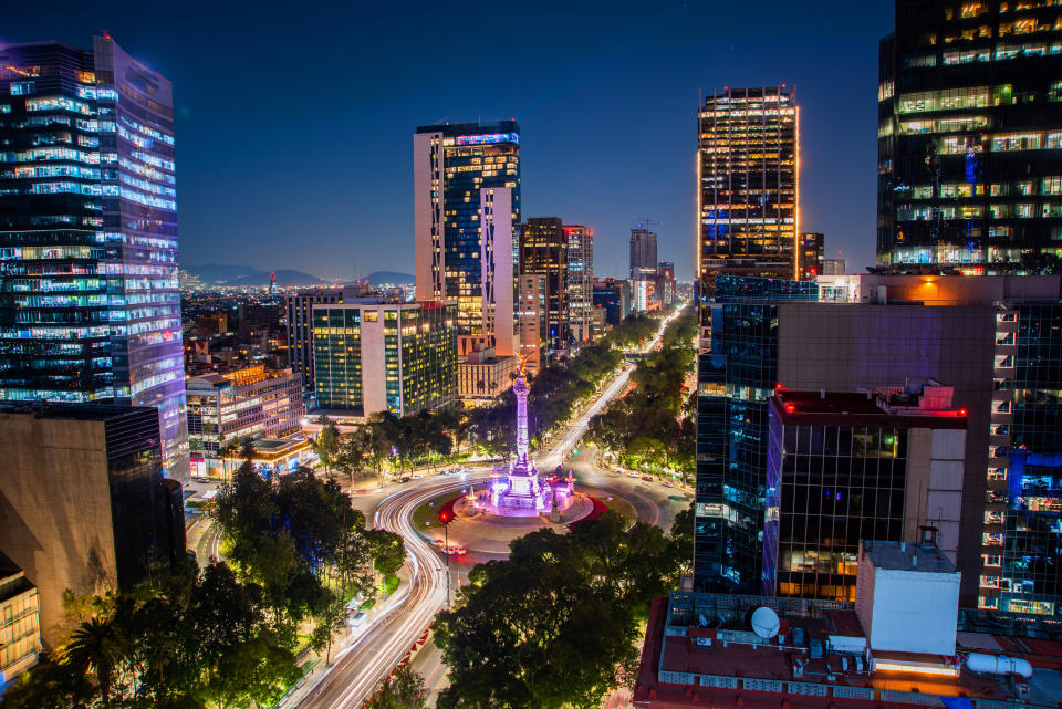 City skyline in Mexico City.