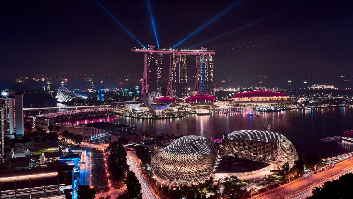 Singapore at night