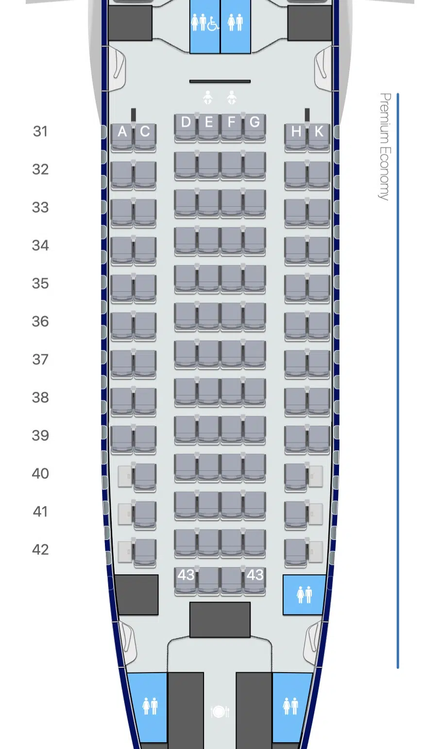 airline seat map