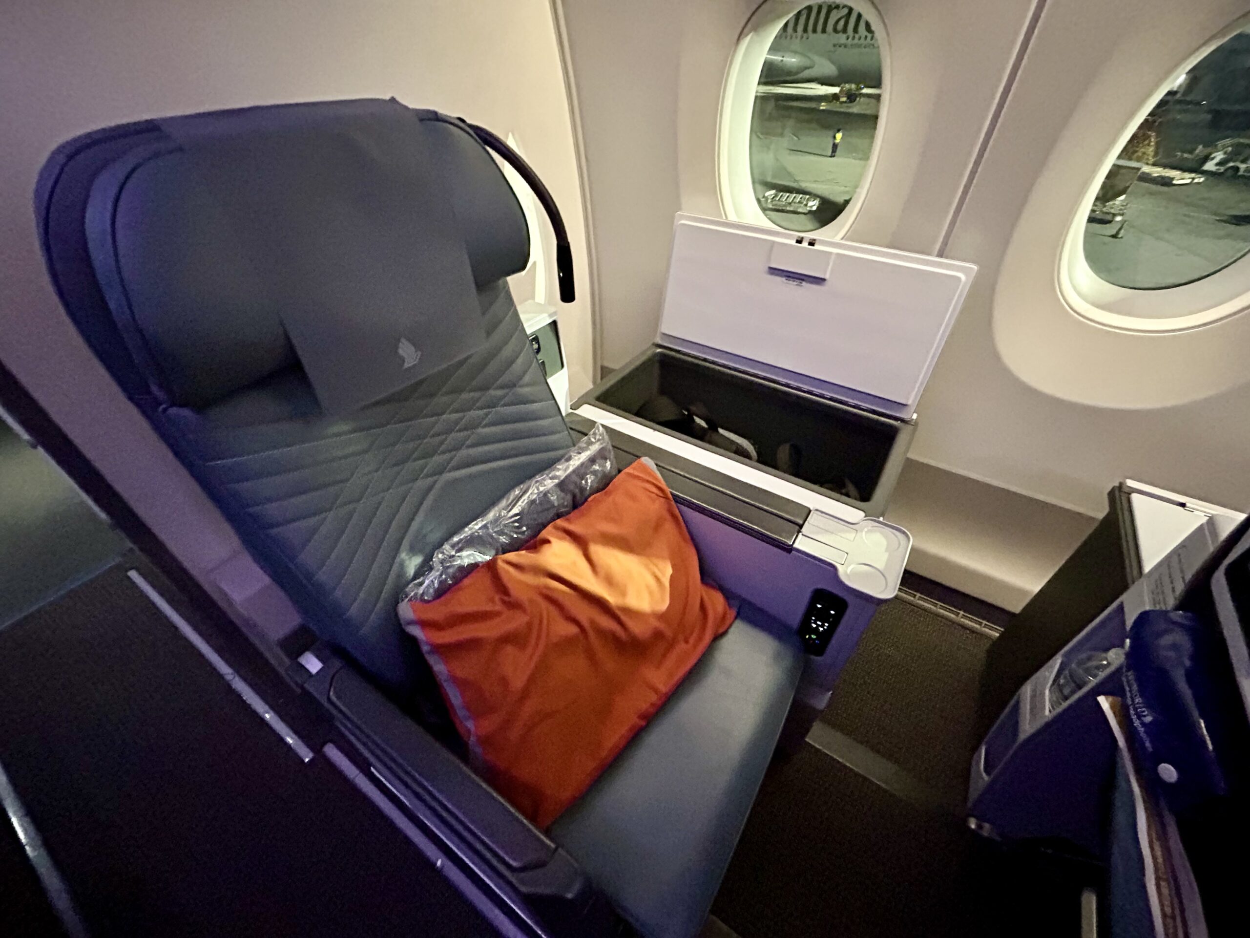 The solo seat in premium economy