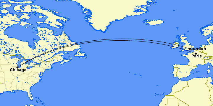 example of an open-jaw itinerary