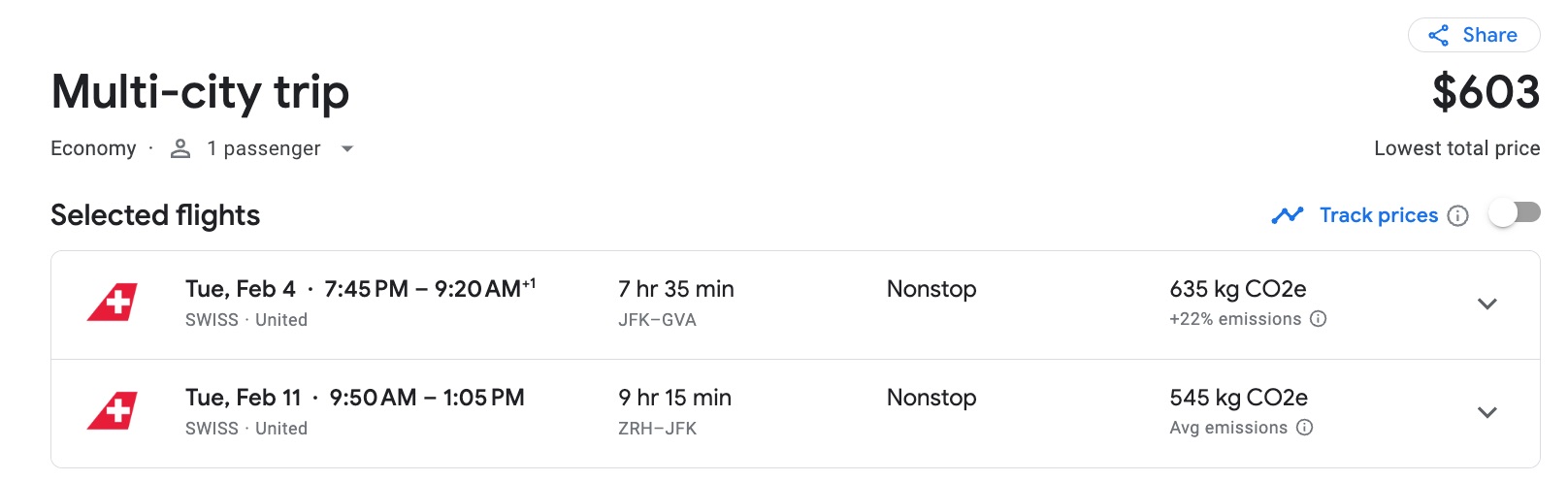 Google Flights multi-city flight search  title=