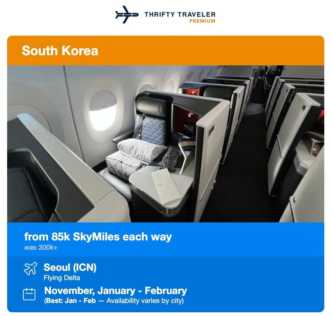 delta skymiles deal to seoul