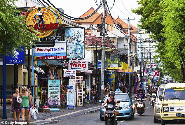 Those who find Kuta (pictured) too busy have choices a just distance away at Uluwatu, a popular surf beach, or in other nearby coastal districts like Legian and Seminyak