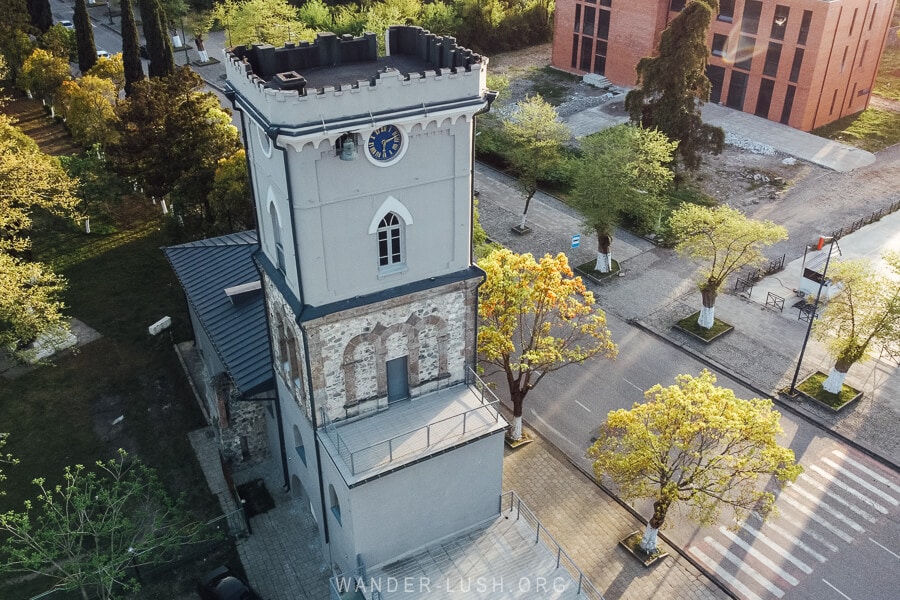 Niko Nikoladze Tower, the oldest structure in Poti, Georgia.