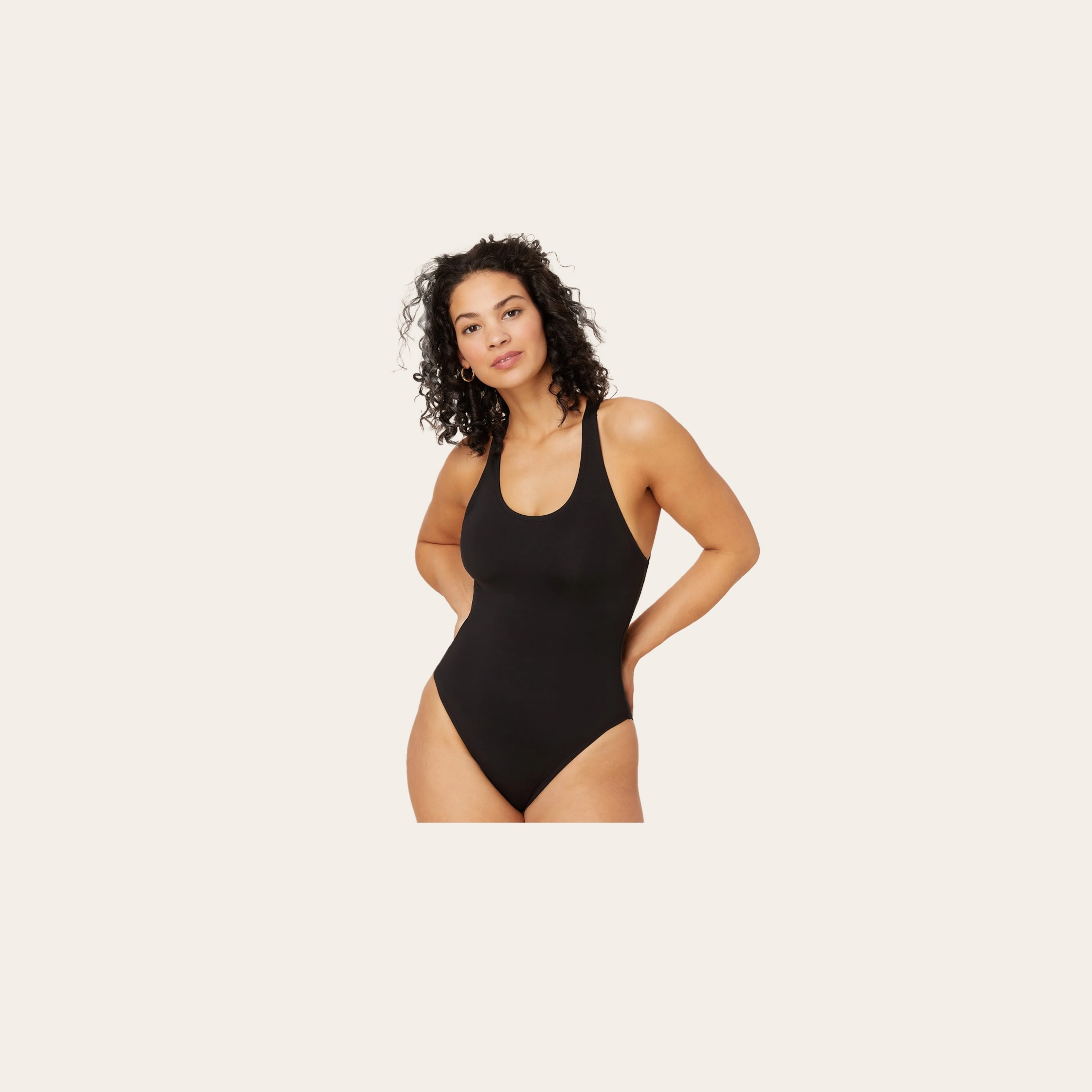 The Andi Tulum One Piece in black.