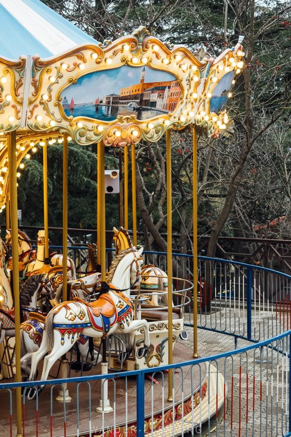 A carousel in Tbilisi, Georgia.