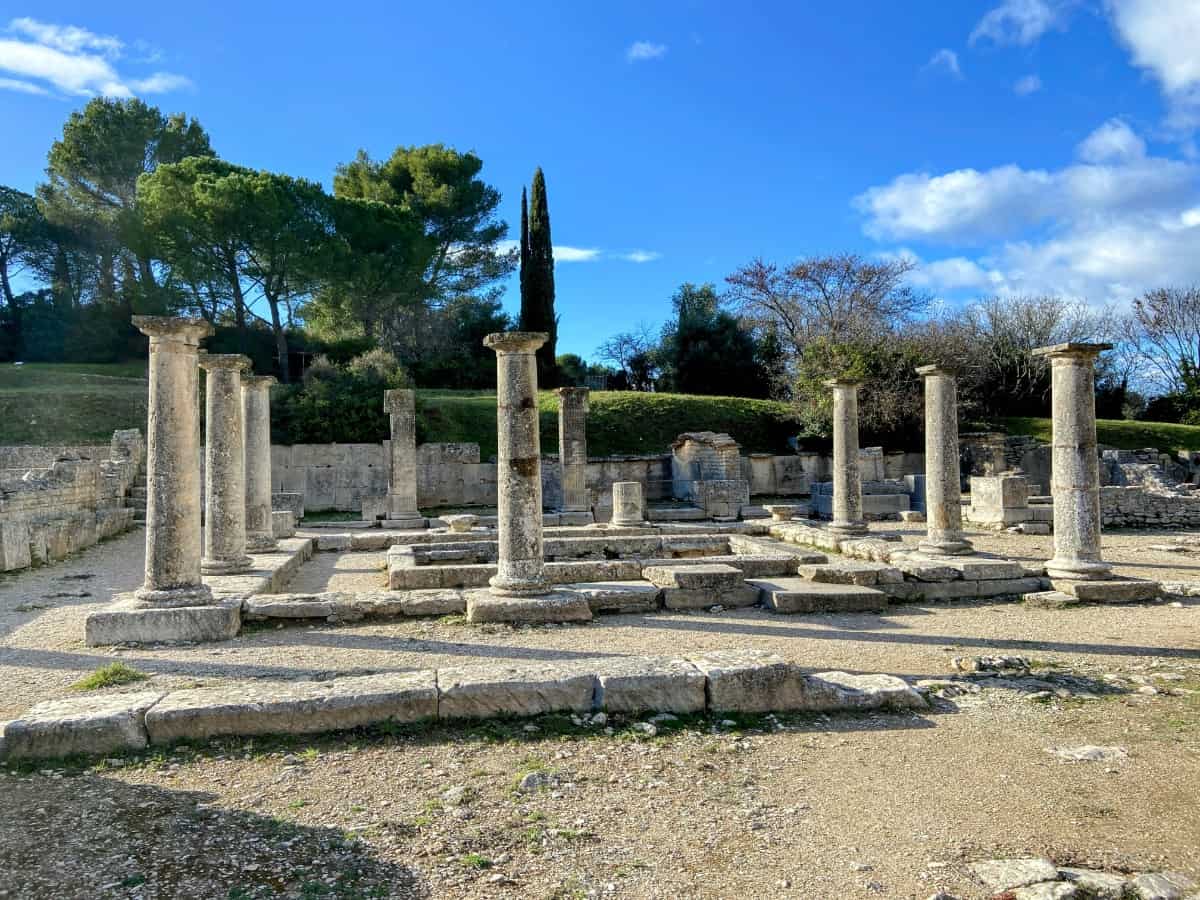 Temple columns at Glanum in Saint-Rémy-de-Provence