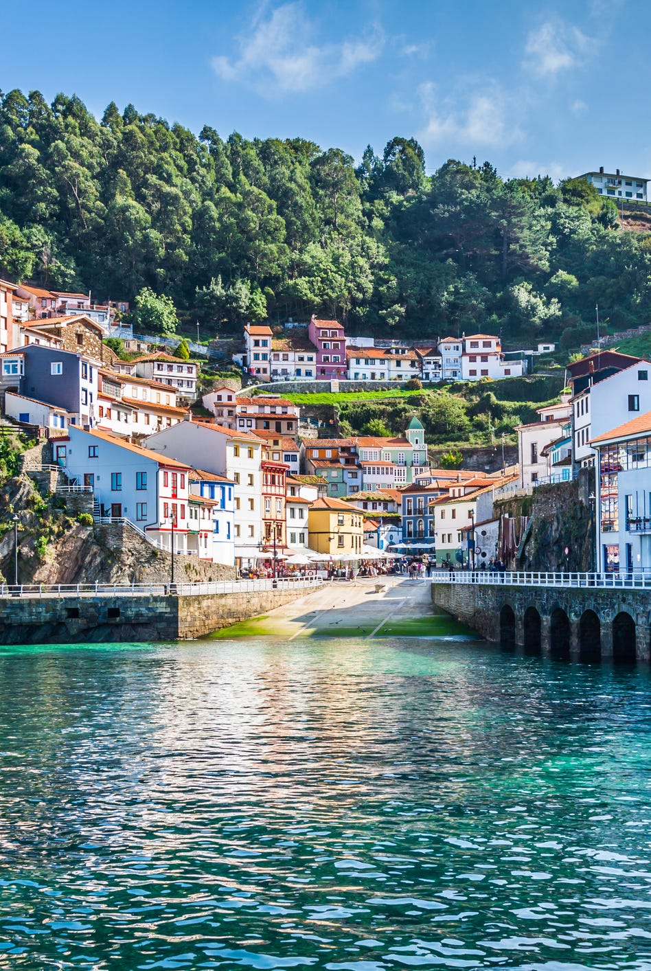 cudillero, fishing village in asturias spain