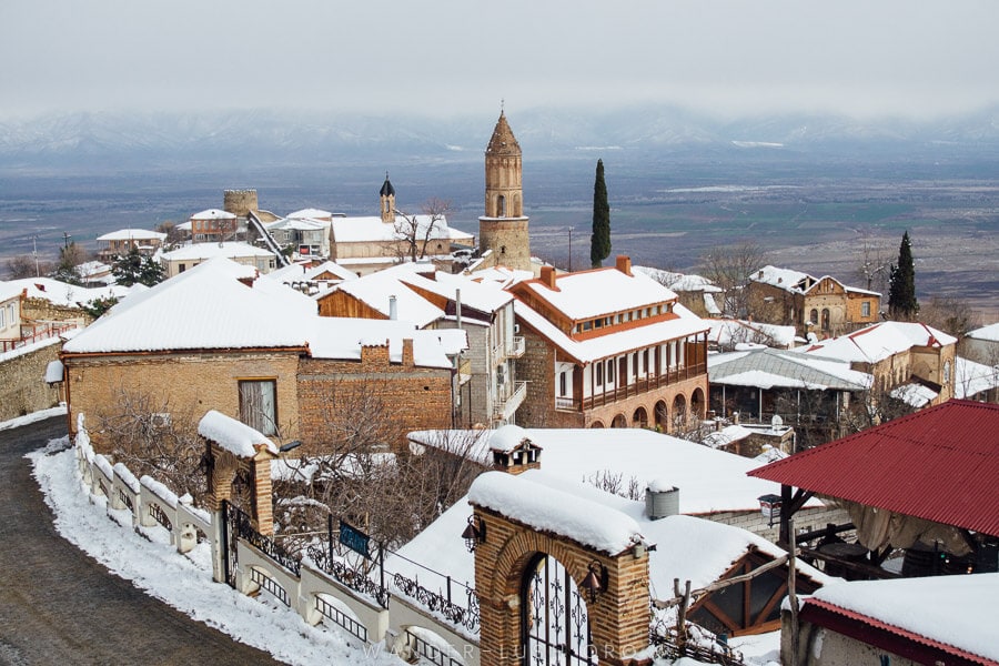 The walled city of Sighnaghi, Georgia.