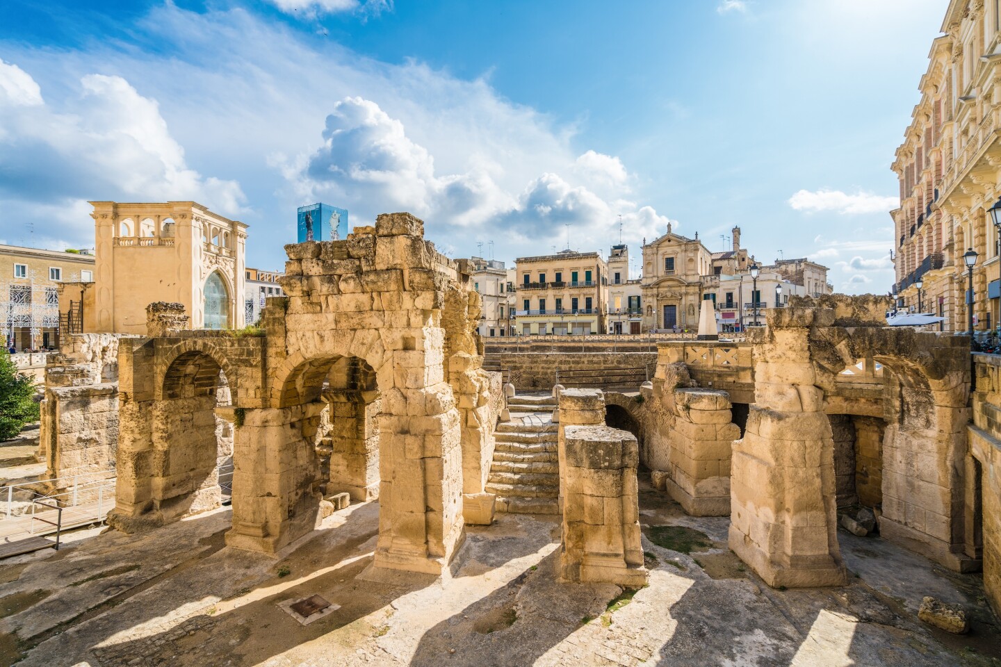 Ruins of a Roman amphitheater