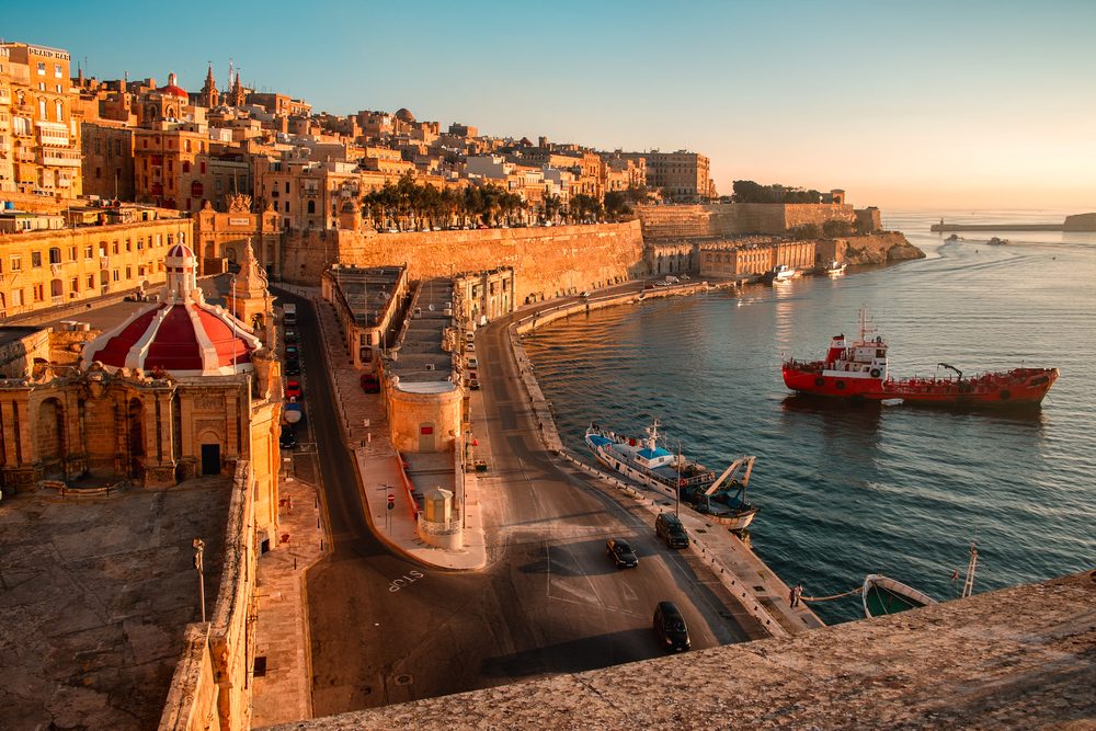 Ancient walls and streets of Valetta, the capital of Malta. Photo: Shutterstock