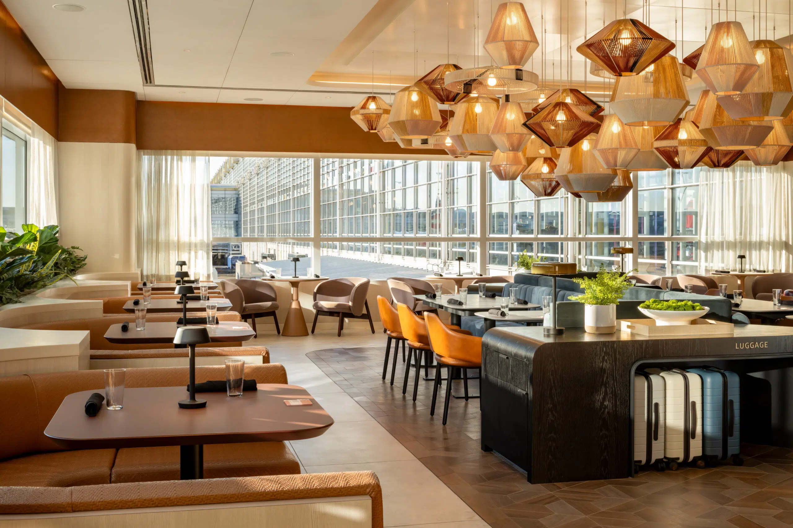 dining room with booths and tables and chairs 