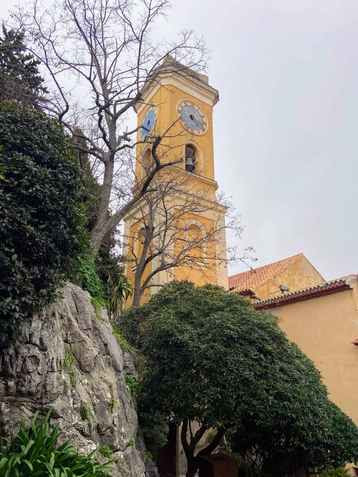 Bell tower in Eze, France