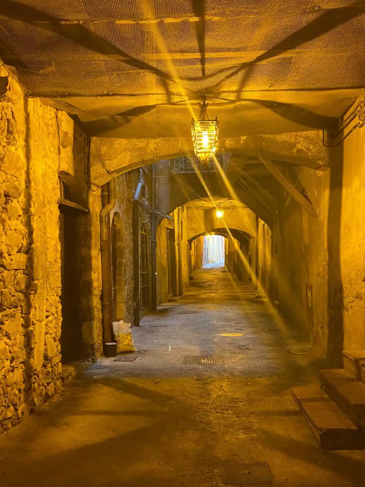 Rue Obscure in Villefranche-sur-Mer, France