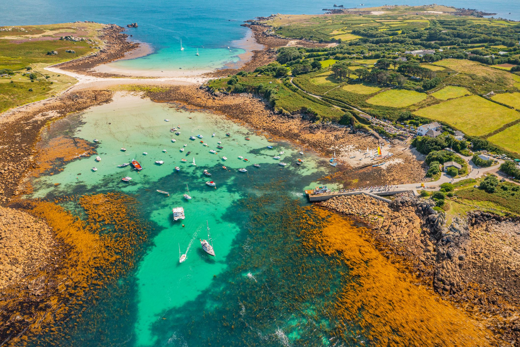 st agnes in the isles of scilly, cornwall, uk