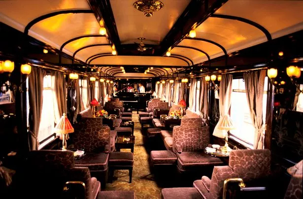 The interior of the orient express