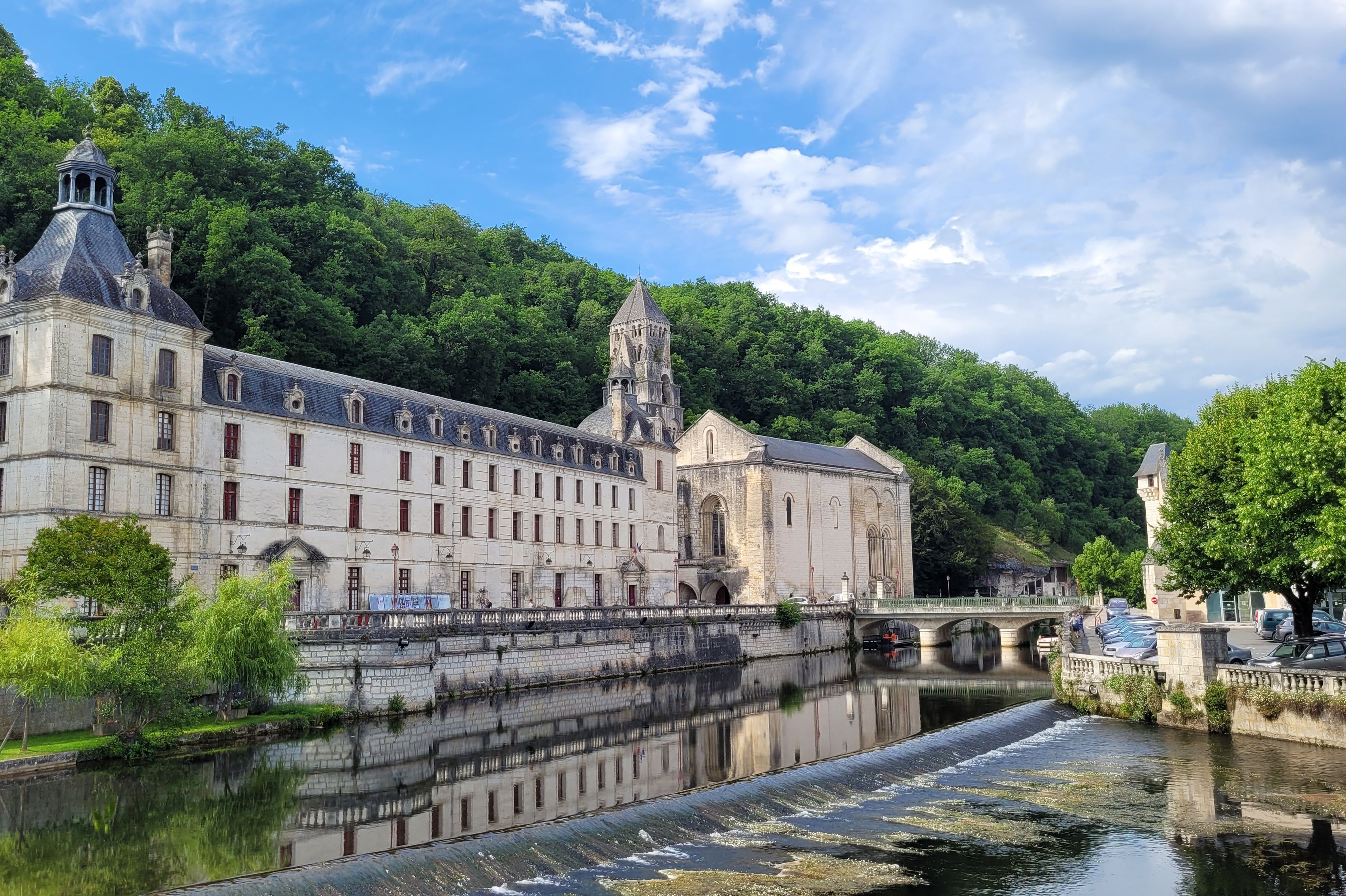 brantome abbey perigord vert france