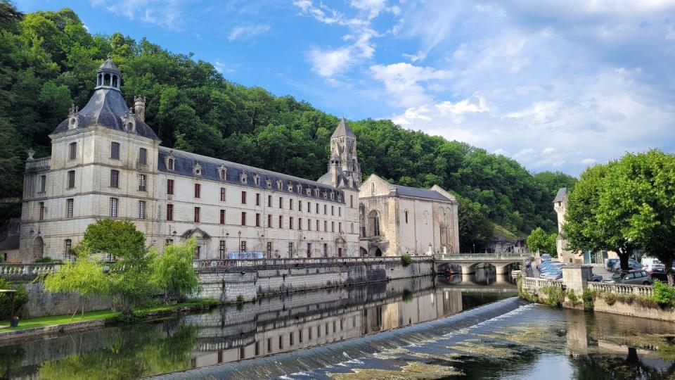 brantome abbey perigord vert france