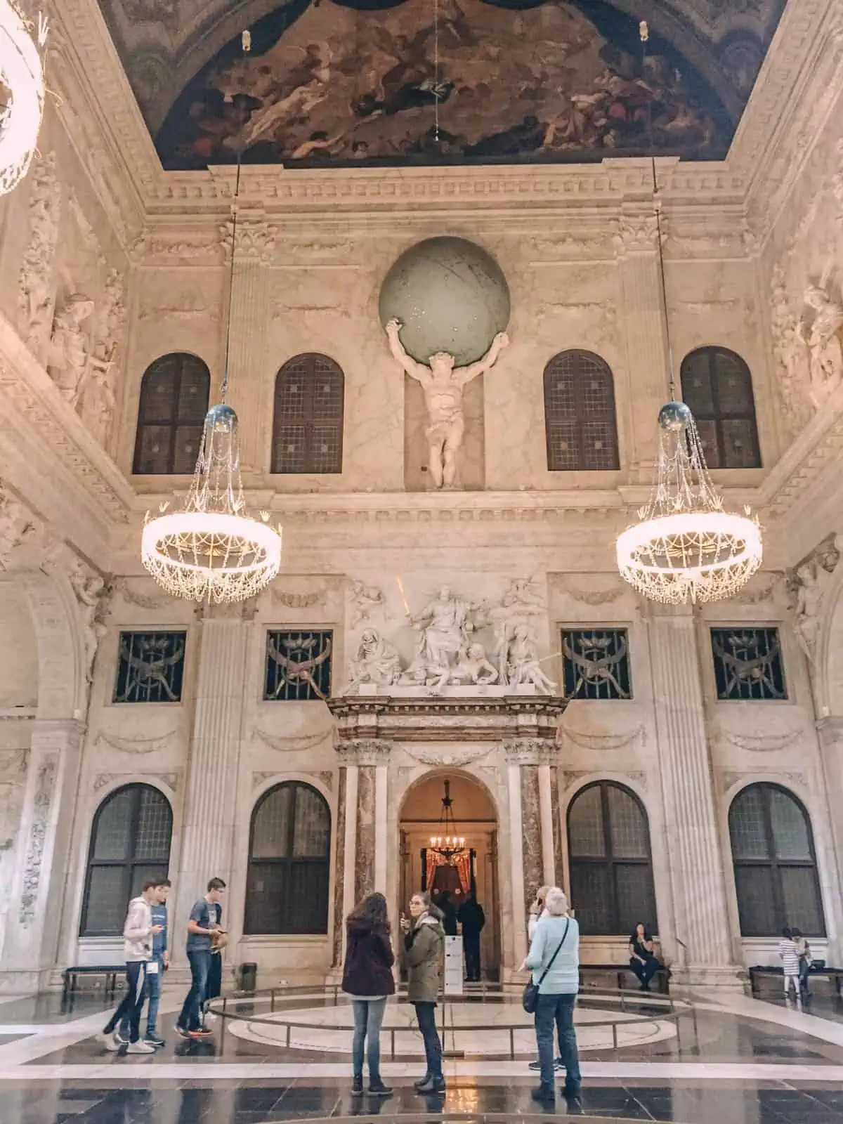 Inside the Royal Palace on Dam Square in Amsterdam, 2018